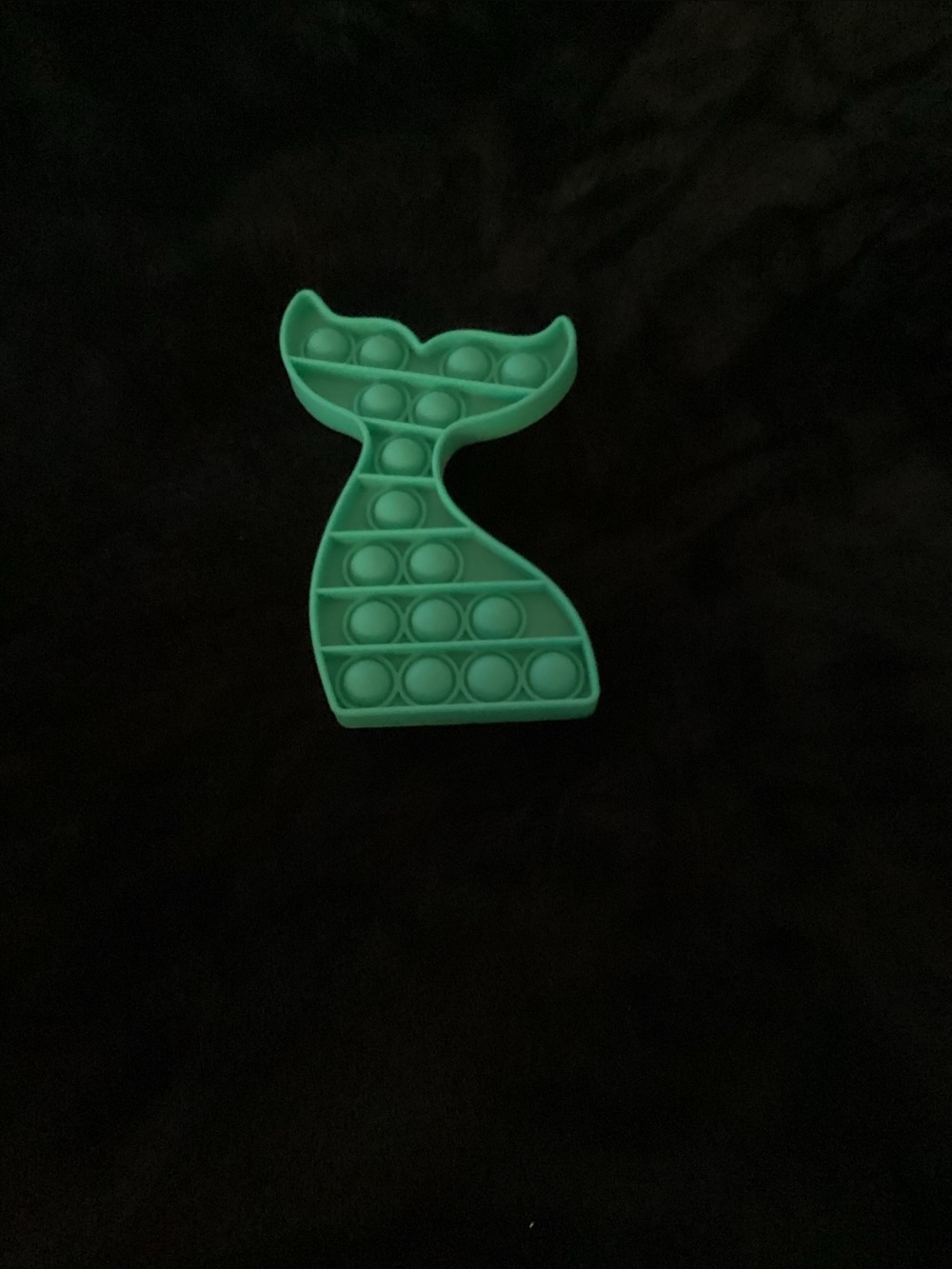 Mermaid Tail Pop It Fidget Toy - Teal